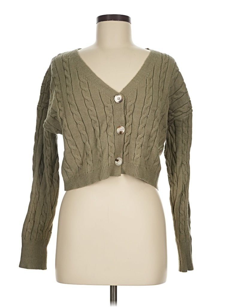 Pre-owned Altar'd State Cardigan Sweater In Green