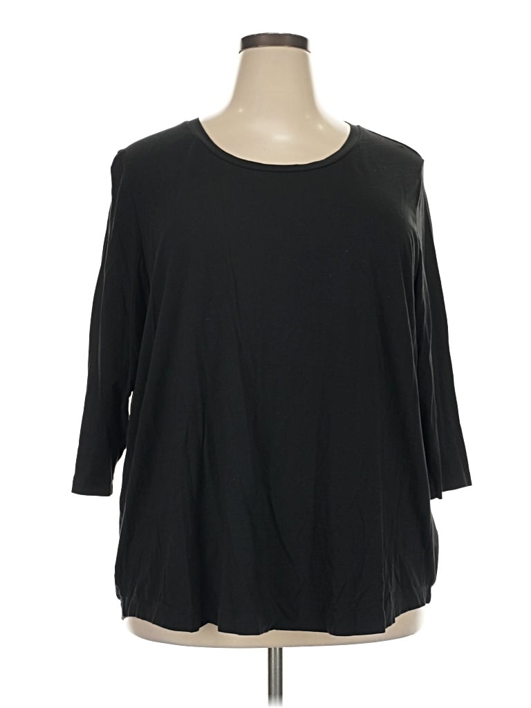 Pre-owned Duluth Trading Co. 3/4 Sleeve T-shirt In Black