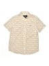 Vineyard Vines 100% Cotton Print Ivory Short Sleeve Button-Down Shirt Size 6 (estimated) - photo 1