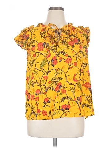 Rose + Olive Short Sleeve Blouse (view 1)