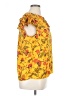 Rose + Olive 100% Polyester Yellow Short Sleeve Blouse Size XL - photo 4