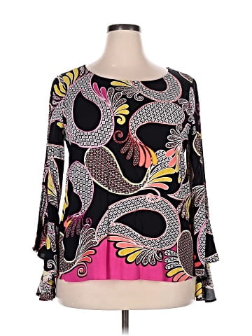Kaari Blue 3/4 Sleeve Blouse (view 1)