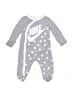 Nike Graphic Gray Long Sleeve Onesie 0-3 MO / 3 MO - photo 1