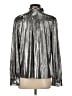 Sen Metallic Silver Long Sleeve Blouse Size Sm (1) - photo 2