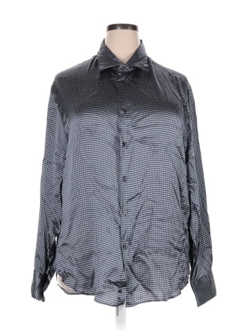 Armani Collezioni Long Sleeve Silk Top (view 1)