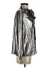 Sen Metallic Silver Long Sleeve Blouse Size Sm (1) - photo 4