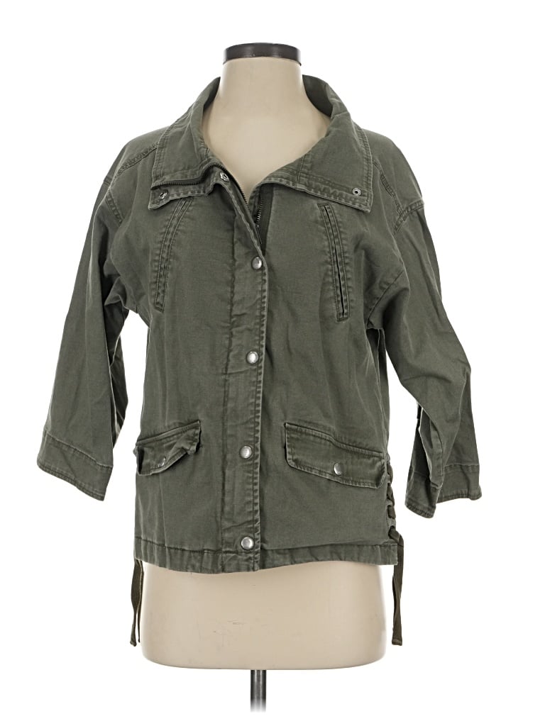 Pre-owned Express Jacket In Green