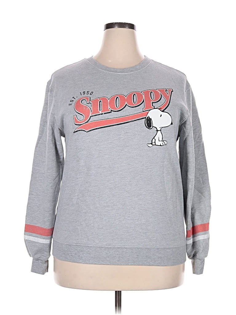 Pre-owned Peanuts Sweatshirt In Silver