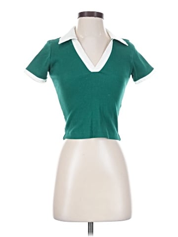 Maeve by Anthropologie Short Sleeve Polo (view 1)