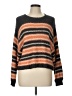 Billabong Stripes Orange Pullover Sweater Size L - photo 1