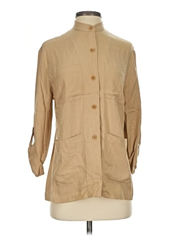Lauren by Ralph Lauren 3/4 Sleeve Silk Top (view 1)