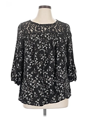 Want and Need 3/4 Sleeve Blouse (view 1)