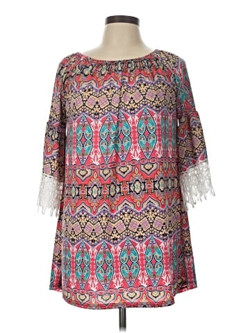 Win Win 3/4 Sleeve Blouse (view 1)