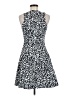 Theory Print Black Cocktail Dress Size 6 - photo 2
