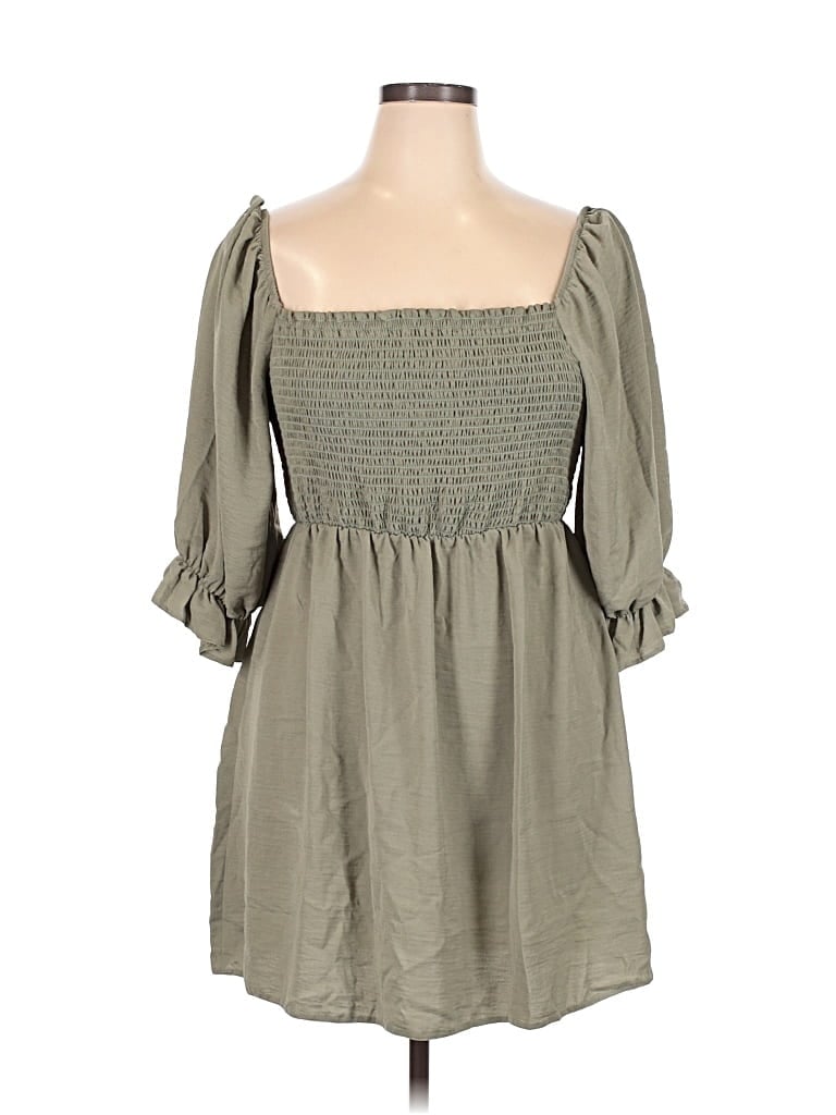 Pre-owned New Look Casual Dress In Gray
