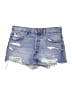 Zara Blue Denim Shorts Size 6 - photo 1