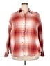Old Navy 100% Cotton Plaid Red Long Sleeve Button-Down Shirt Size XXL (tall) - photo 1