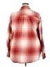Old Navy 100% Cotton Plaid Red Long Sleeve Button-Down Shirt Size XXL (tall) - photo 2