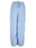 Unbranded 100% Polyester Stripes Blue Casual Pants Size L - photo 1