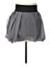 Zara Basic 100% Polyester Solid Gray Casual Skirt Size L - photo 1