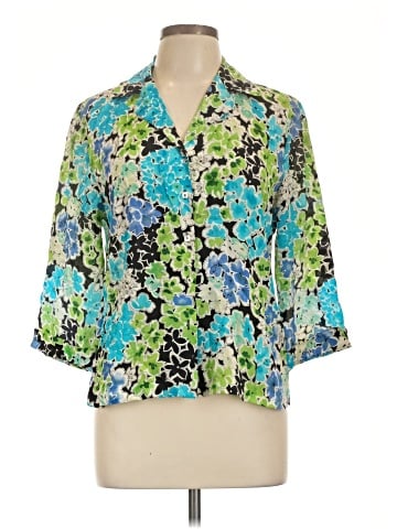 Allison Taylor 3/4 Sleeve Silk Top (view 1)