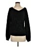 INC International Concepts Metallic Black Pullover Sweater Size S - photo 1