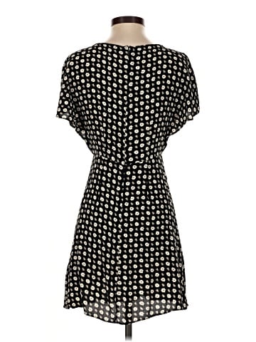Madewell Ruched V-Neck Mini Dress in Floral (view 2)