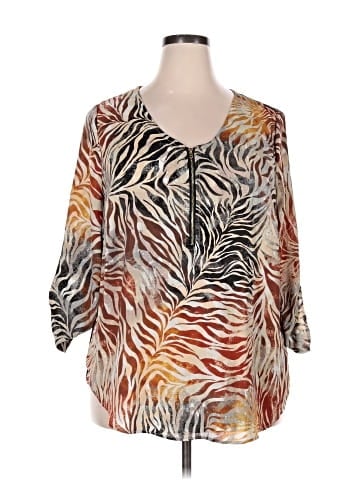 Tacera 3/4 Sleeve Blouse (view 1)