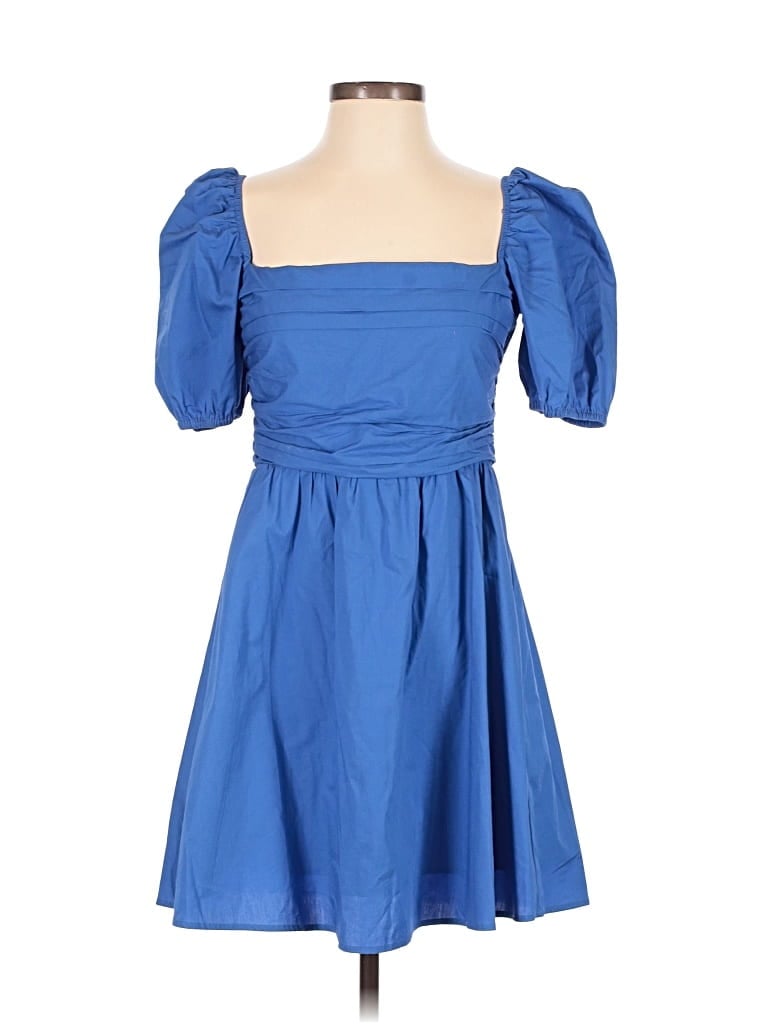 Pre-owned Opt Casual Dress In Blue