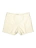 Cremieux Solid Ivory Shorts Size 8 - photo 1