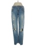 Zara Basic Hearts Blue Jeans Size 00 - photo 1
