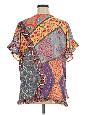 Umgee Short Sleeve Blouse (view 2)