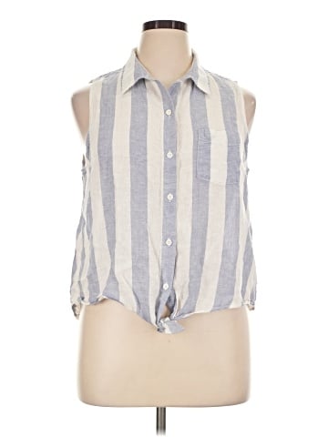 BeachLunchLounge Sleeveless Button-Down Shirt (view 1)
