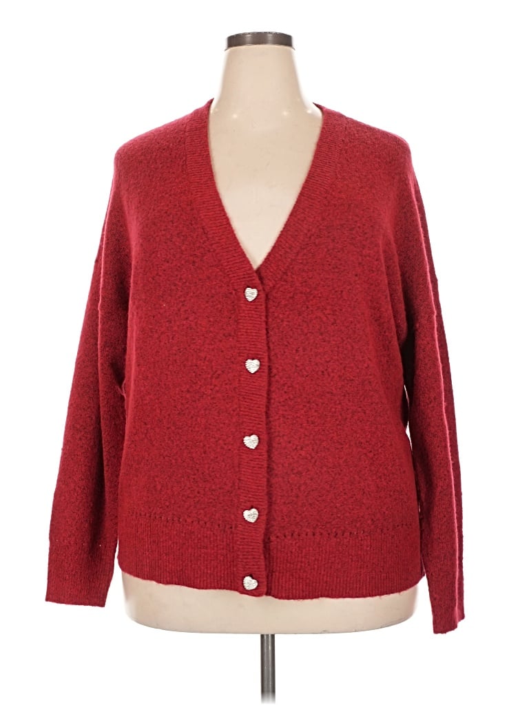 Pre-owned Torrid Cardigan Sweater In Red