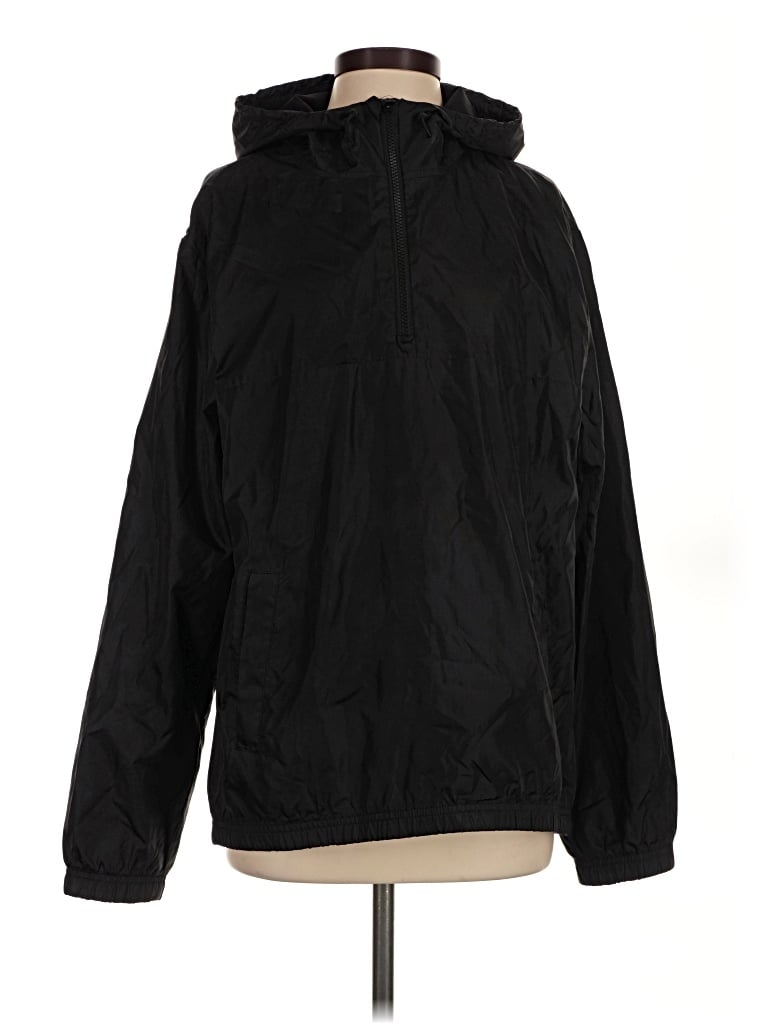Pre-owned Tek Gear Windbreaker Jacket In Black