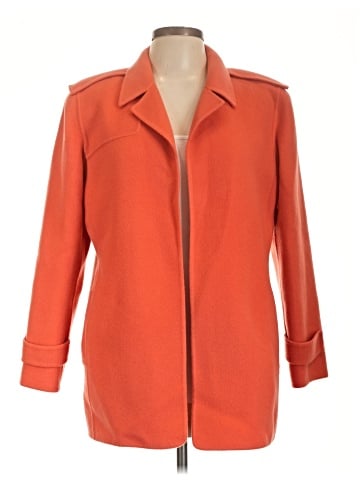 Linda Allard Ellen Tracy Wool Coat (view 1)