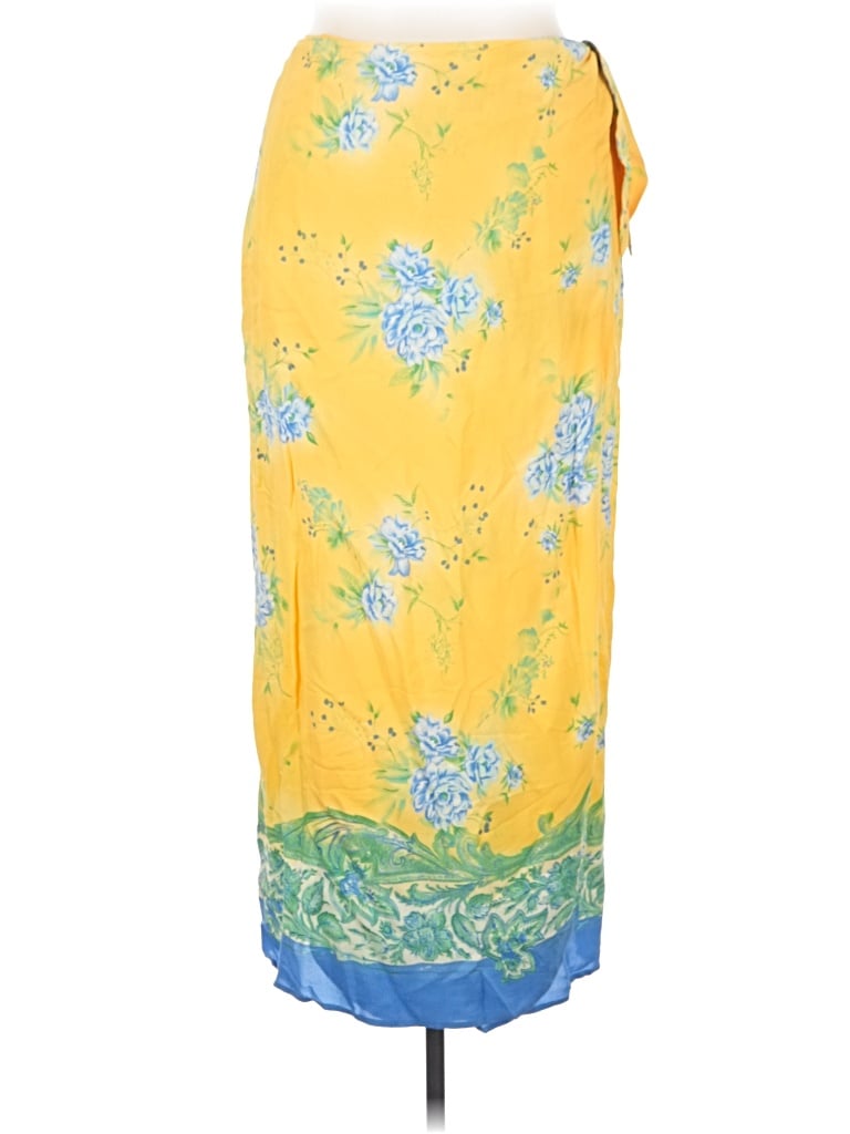Pre-owned Boston Proper Casual Skirt In Yellow