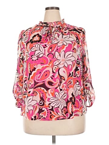 Bar III 3/4 Sleeve Blouse (view 1)