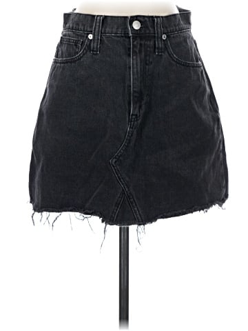 Madewell Denim Frisco Mini Skirt in Lunar Wash (view 1)