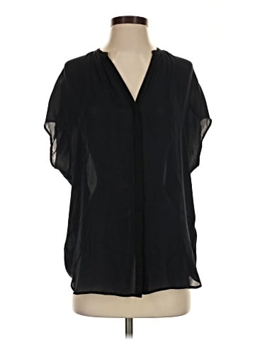 Vince. Short Sleeve Silk Top (view 1)