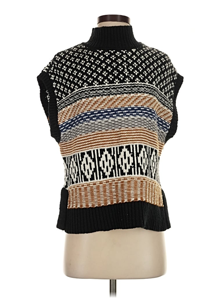 Pre-owned Marled Sweater Vest In Black