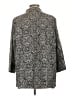 Silhouettes Animal Print Gray 3/4 Sleeve Button-Down Shirt Size L (estimated) - photo 2