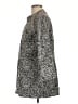 Silhouettes Animal Print Gray 3/4 Sleeve Button-Down Shirt Size L (estimated) - photo 5