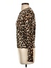 Equipment Animal Print Brown Silk Pullover Sweater Size XS - photo 5