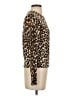 Equipment Animal Print Brown Silk Pullover Sweater Size XS - photo 4