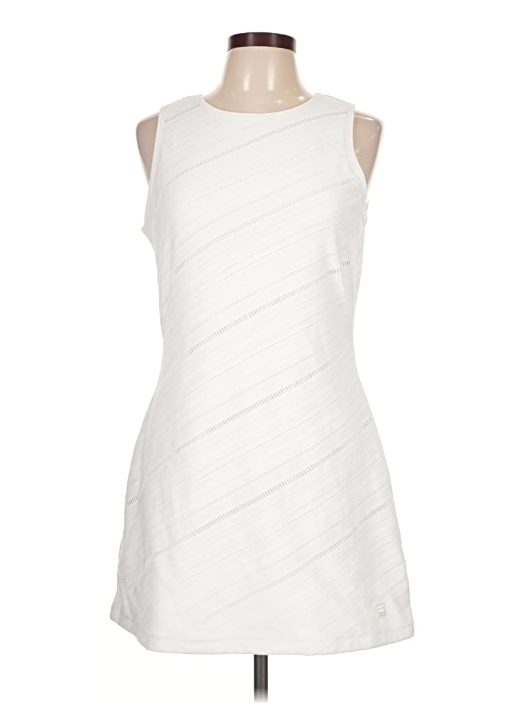 Pre-owned Fila Cocktail Dress In White