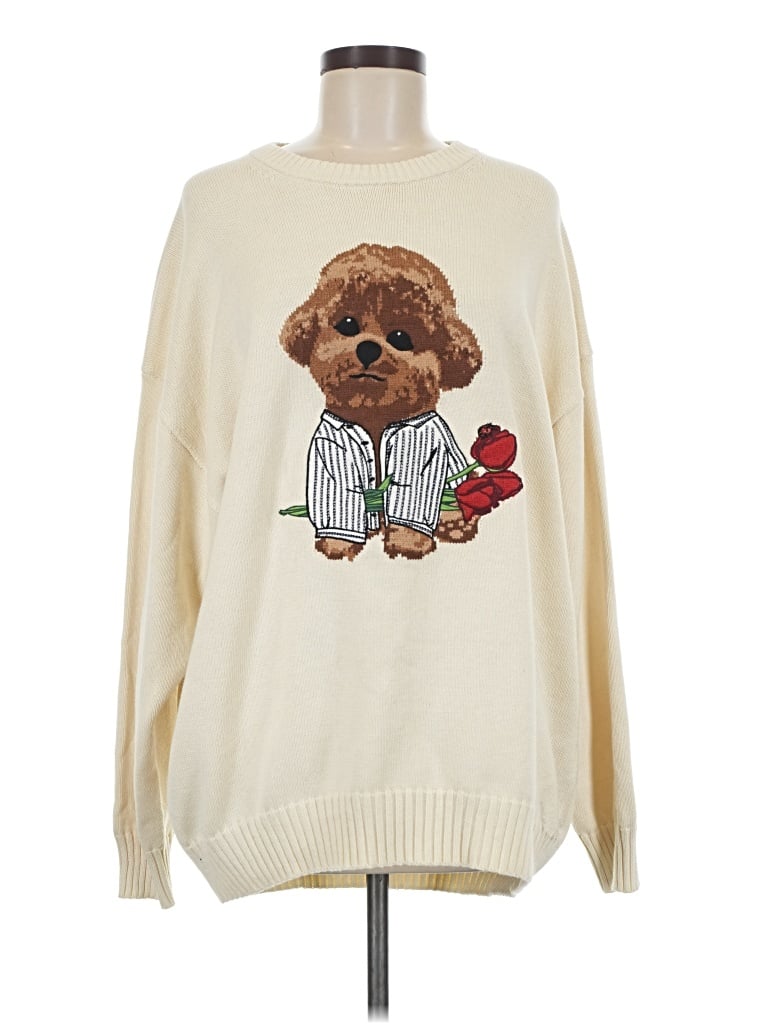 Pre-owned Sunday Best Pullover Sweater In Ivory