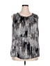 Nine West 100% Polyester Silver Sleeveless Blouse Size 2X - photo 1