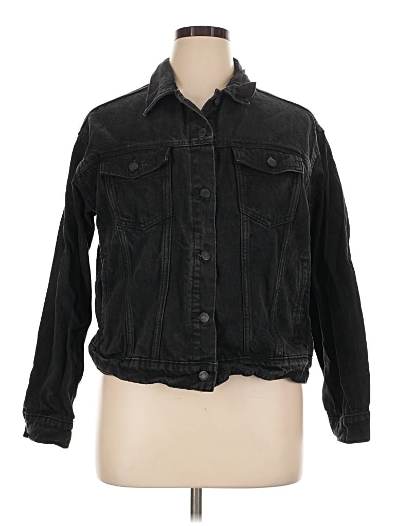 Pre-owned Old Navy Denim Jacket In Black