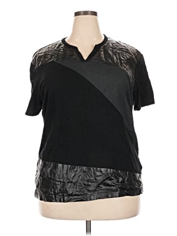 INC International Concepts Short Sleeve Blouse (view 1)